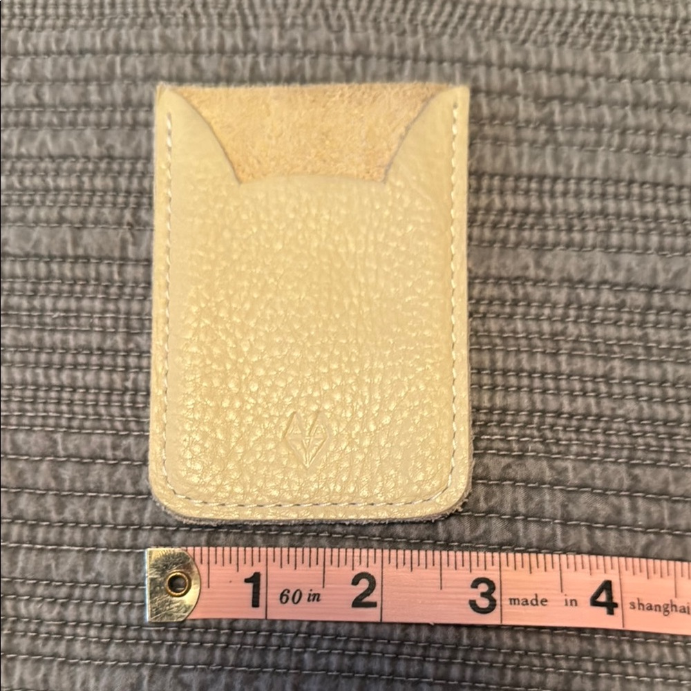 Coach Cream Leather Card Holder
